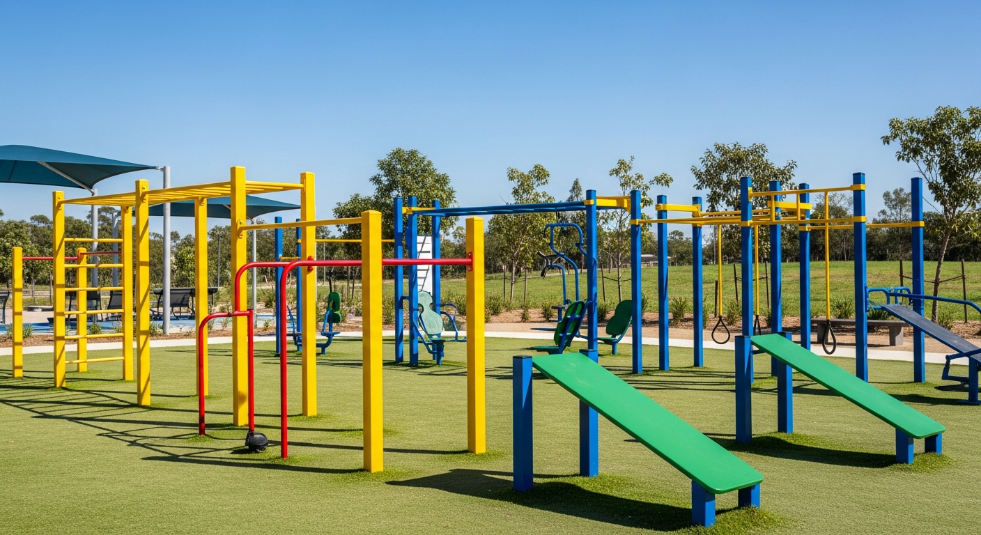 Maria Hernandez Park Calisthenics Area - Generic calisthenics park image