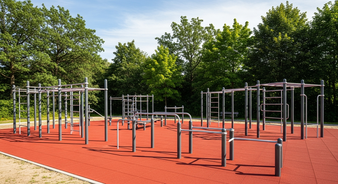 Maria Hernandez Park Calisthenics Area - Generic calisthenics park image