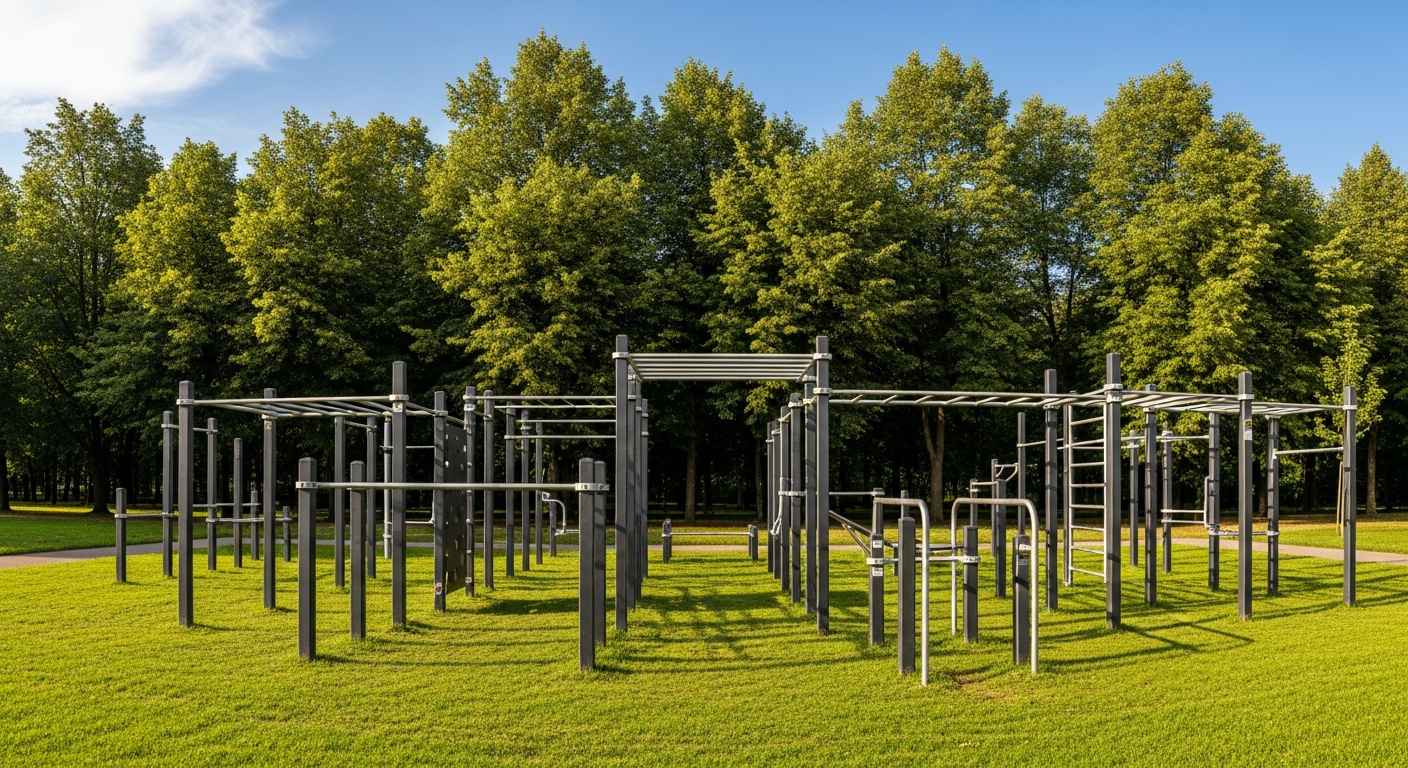 McCarren Park Outdoor Fitness Equipment - Generic calisthenics park image